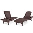 Set 2 Reposeras de Jardin Keter Pacific Wooland                            