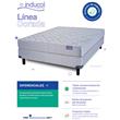 Colchon+Sommier Inducol Linea Dorada 1 Plaza 190x90x24                     