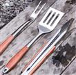 Set Parrillero Kamado Argentino Espátula, Trinche y Pinza