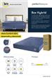 Colchón de resortes compactado Queen Size Serta Box Hybrid 160x200