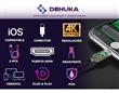 Dehuka Cable HDMI Full HD 4K Compatible con Celular iPhone Tv Proyector Monitor
