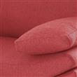 Sofá Dalí 3 cuerpos chenille jumper rojo 180  x 85  Fullconfort