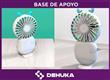 Ventilador Dehuka Portátil con Base de Apoyo Carga USB