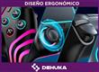 Joystick Dehuka P4 PC Gamer Inalámbrico USB LED RGB Negro