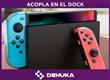 Kit Dehuka Estuche Protector Vidrio Templado Accesorio para Nintendo Switch Negro