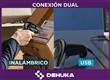 Lector Dehuka de Códigos de Barras Inalámbrico con Receptor USB Negro