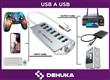 Dispositivo Dehuka Adaptador Multiple USB Hub Puertos USB