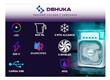 Ventilador Dehuka Humificador Portátil con Luces Led Climatizador de Aire