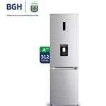 Heladera No Frost BGH BRC330I1A Combi Dispenser 312Lts Inverter Acero      