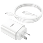 Cargador de Celular Iphone Hoco DC49MAS + Cable Tipo C a Lightining 20Watts