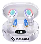 Auriculares Dehuka Inalámbricos Bluetooth In-ear Led  Blanco