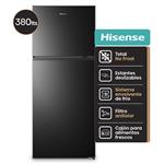 Heladera No Frost Hisense RD/49WRB 380Lts Negro                            