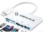 Adaptador Dehuka USB HDMI SD Memoria Compatible con iPad y iPhone