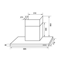 Campana TST Nihuil 210-60 de 60Cm Acero                                    