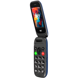 Celular Sky Flip 2.4" 128MB Azul                                           