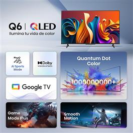 Smart Tv Hisense 55" 9155Q6N Qled 4K Google Tv                             