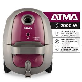 Aspiradora Atma 91AS9133PI C/Bolsa 2000Watts                               
