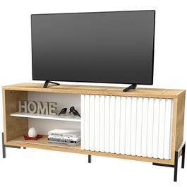 Rack Para Tv Led de 60" Rod Delos RO010RNBL 1 Puerta blanco                