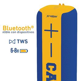 Parlante Portátil X-View BJPA-01 Boca Juniors Bluetooth                    