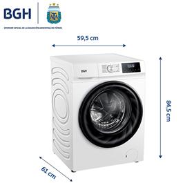 Lavasecarropas Automático BGH BWDN10W25AR 10Kg BLanco Inverter             