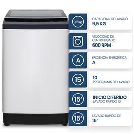 Lavarropas Automático Philco PHCS1402B2 9.5Kg 600Rpm                       