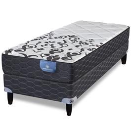 Sommier y Colchón de Resortes 1 Plaza Serta  Branson 90x190