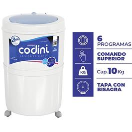Lavarropas Semi Automático Codini Silent 4052 10kg 220V
