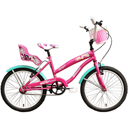 Bicicleta Fiorenza Allegra 342 Rodado 20 Rosa Con Canasto                  