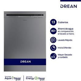 Lavavajilla Drean VDR1306CI 13C Acero                                      