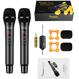 Micrófono Inalámbrico Maono WM760-A2 Doble Mano                            