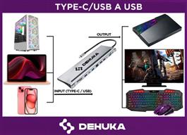 Adaptador Dehuka  HDMI VGA Ethernet Hub