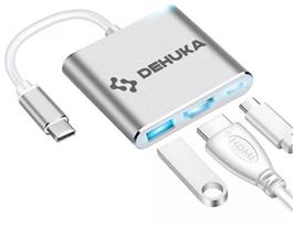 Adaptador Dehuka  Hub USB C HDMI 4K Dex MacBook Notebook