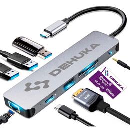 Dehuka Adaptador USB C a Mini Tipo-B Gris