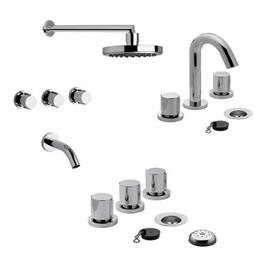 Combo Grifería FV California Lavatorio Bidet Y Ducha