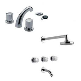 Grifería FV Allegro Para Lavatorio Bañera Y Ducha Cromo