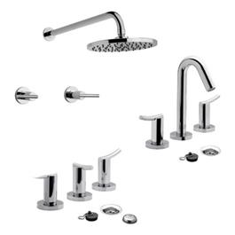 Combo Grifería Completa FV Libby Lavatorio Bidet Ducha Sin Tr