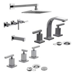 Grifería Baño Compl FV Dominic Lever P/ Lavat Bidet Ducha