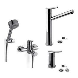 Combo Monocomando FV Libby Lavatorio Alto Bidet Y Ducha Ext
