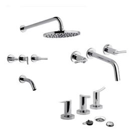 Combo Grifería FV Libby Lavatorio De Pared Bidet Ducha C/tr