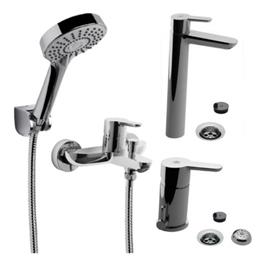 Grifería Monocomando FV Puelo Lavatorio Alto Bidet Ducha Ext