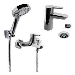 Combo Grifería Monocomando FV Puelo Lavatorio Y Ducha Ext