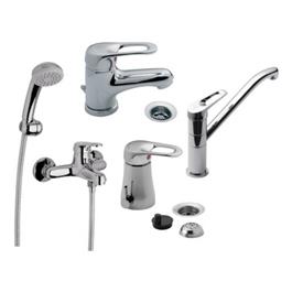 Combo Grifería Baño Y Cocina Alta FV Monocomando Arizona
