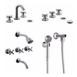 Grifería FV Newport Lavatorio Bidet Ducha Y Duchador De Mano