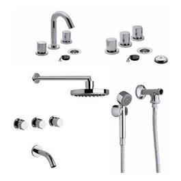 Grifería FV California Lavatorio Bidet Ducha Y Ducha Mano