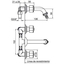 Grifería FV Arizona Plus Para Lavadero Cromo 401/B1P