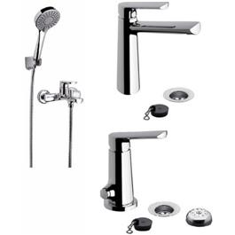 Combo Grifería Monocomando FV Aromo Lavat Bidet Y Ducha Ext