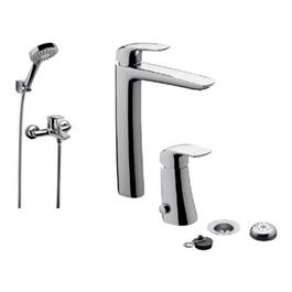Combo Grifería Completa FV Epuyén Lavatorio Alto Bidet Ducha