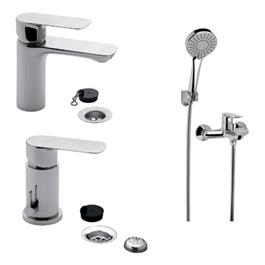 Combo Grifería FV Coty Lavatorio Bidet Ducha Ext