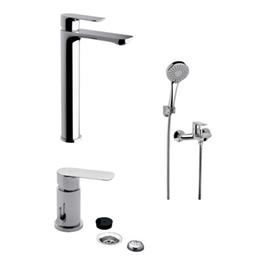 Combo Grifería FV Coty Lavatorio Alto, Bidet Y Ducha Ext