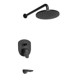 Grifería FV Monocomando Epuyén Ducha Y Bañera Emb Negro Mate 06/L2-NG